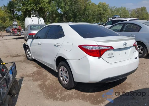 2015 Toyota Corolla Le Eco из США, поврежденный, VIN 5YFBPRHE9FP266687